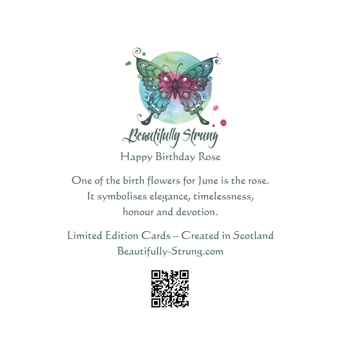 Happy Birthday Rose - June Birth Flower