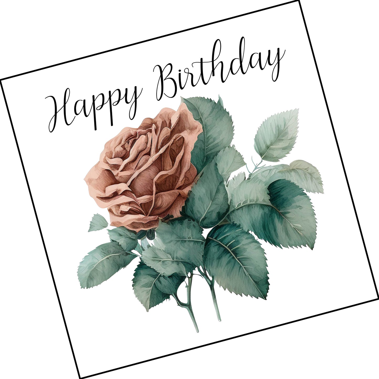 Happy Birthday Rose - June Birth Flower