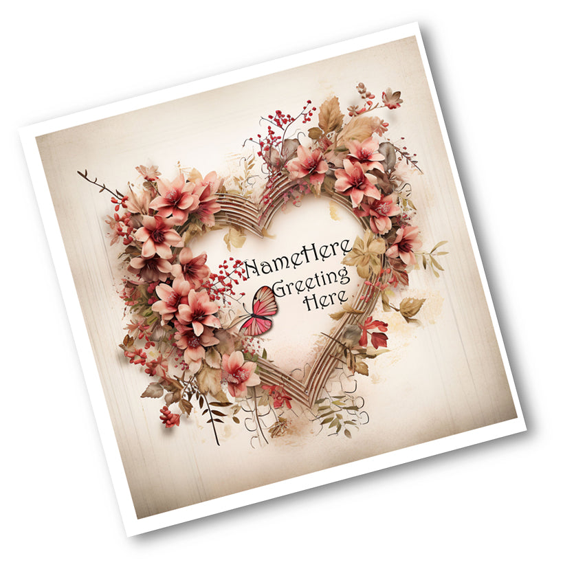 Heartfelt Scrapbook 1 - Personalised Card