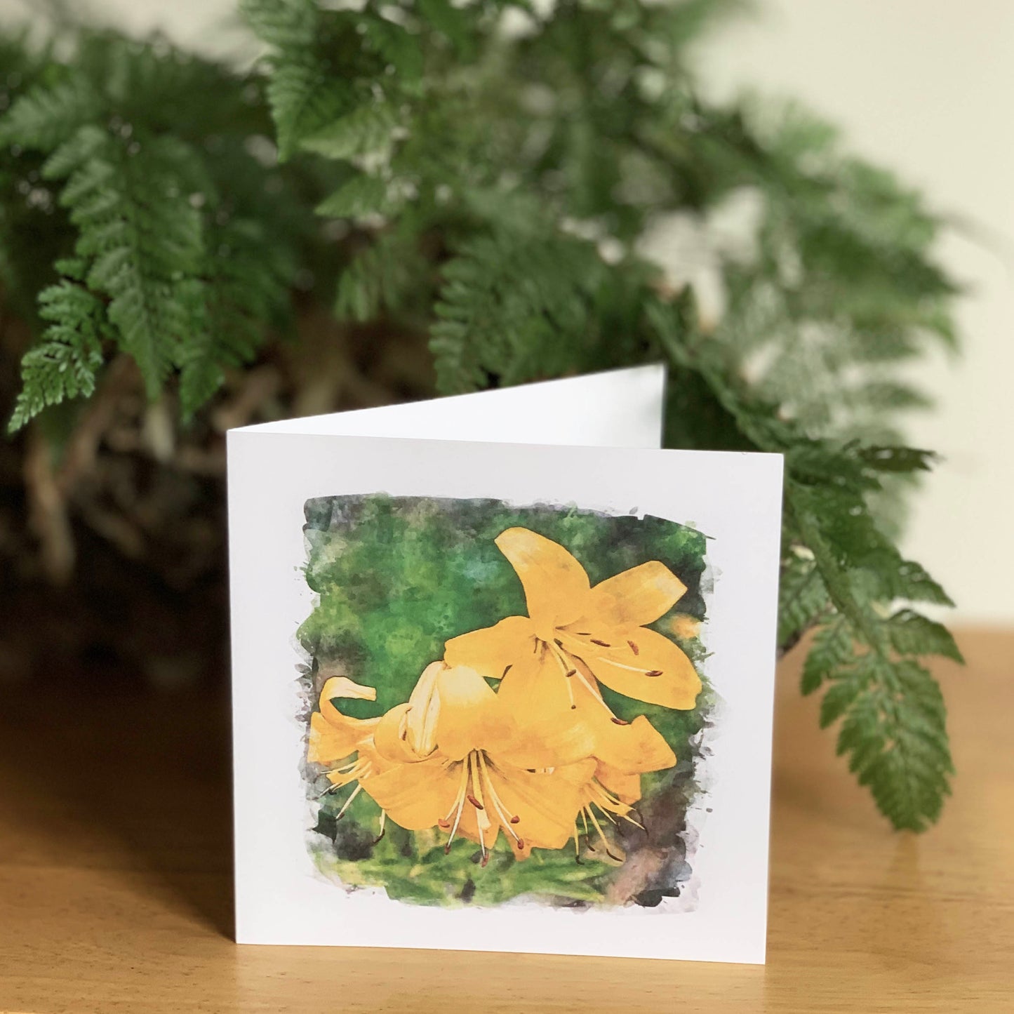 Watercolour Magic Sunshine Yellow Lilies DSA8154