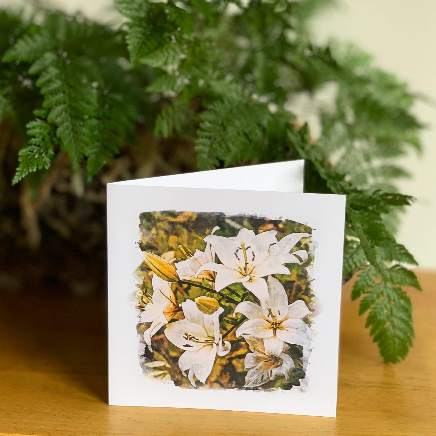 Watercolour Magic White Lilies DSA8156
