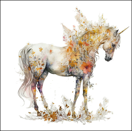 Golden Autumn Unicorn