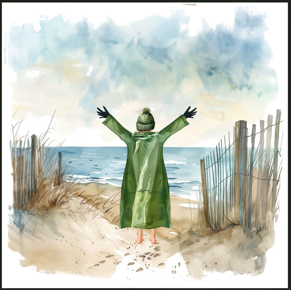 Good to Go Green Robed Swimmer