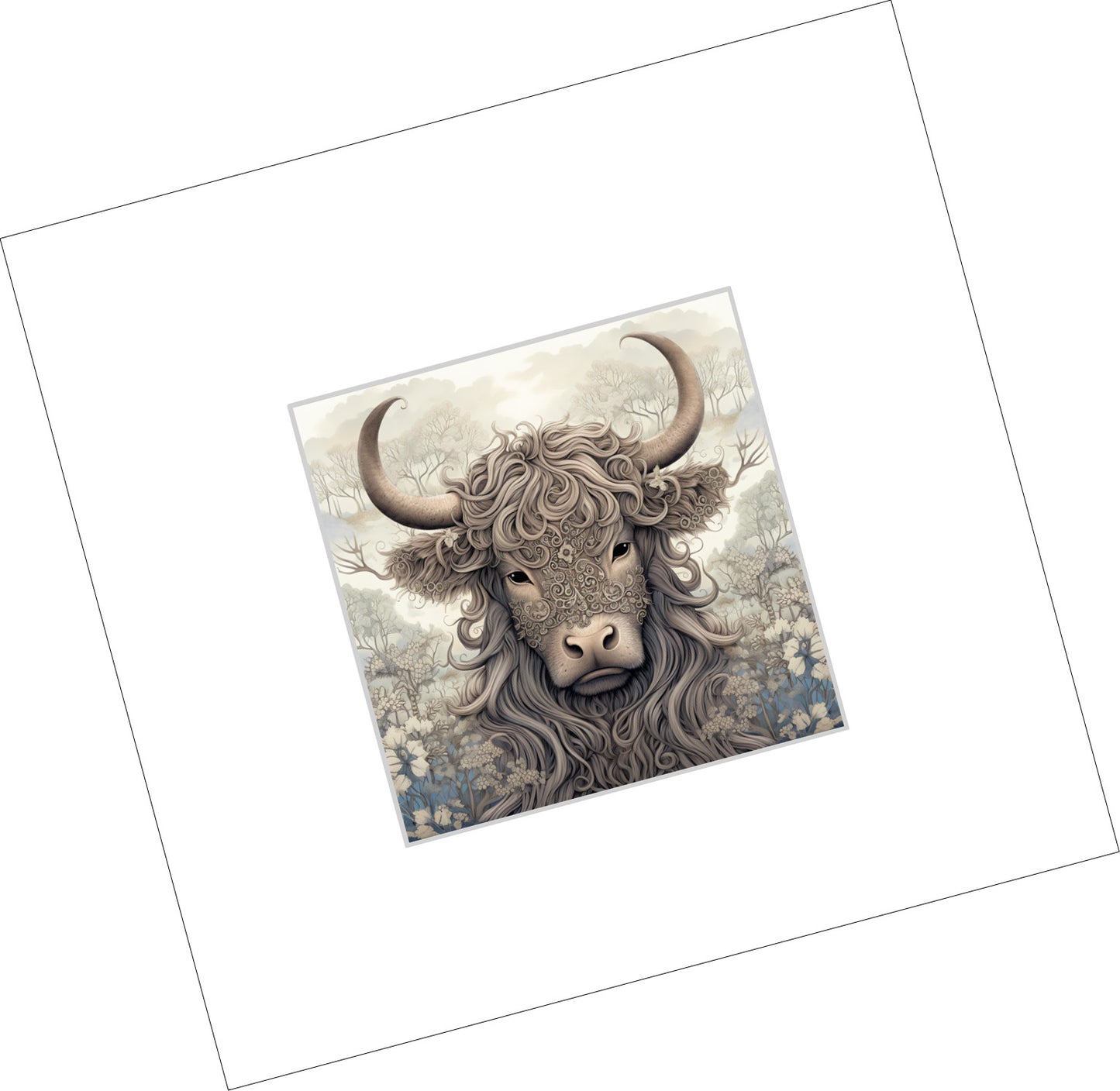 Highland Cow - Serenity in the Highlands - Limited Edition Print