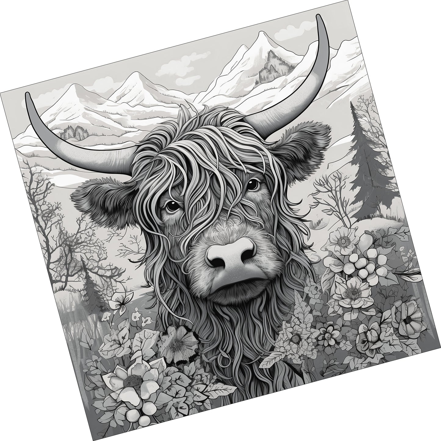 Highland Cow - Whispers of the Mountains