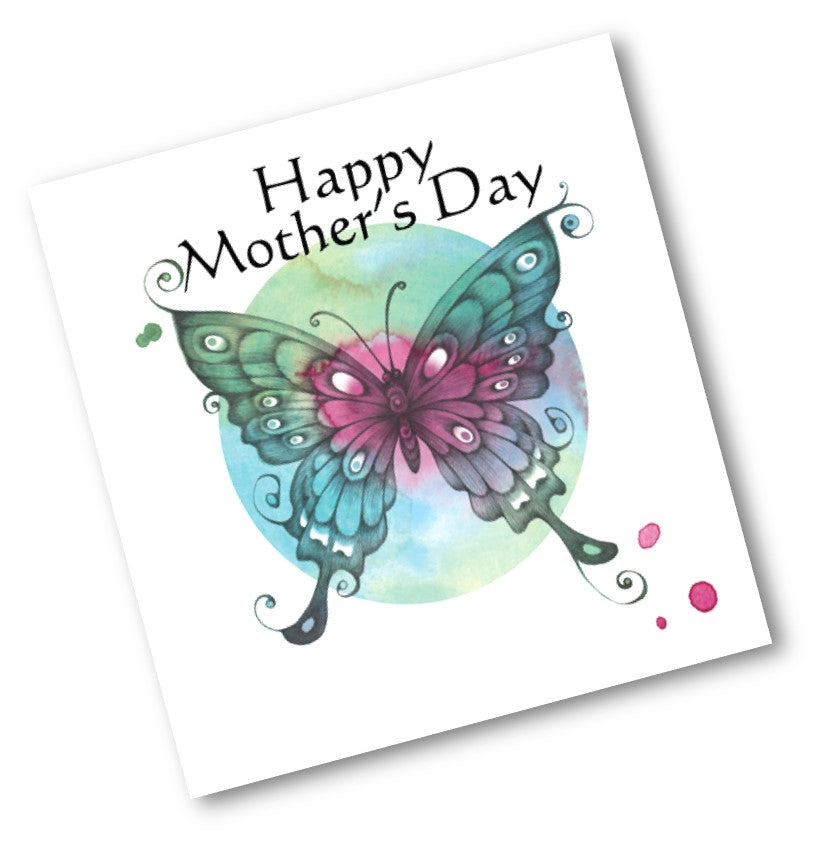 Happy Mother's Day Butterfly Drawing