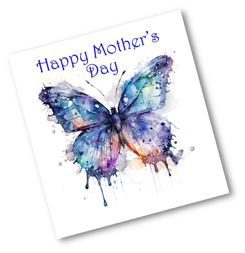 Watercolour Butterfly Mother's Day Wishes