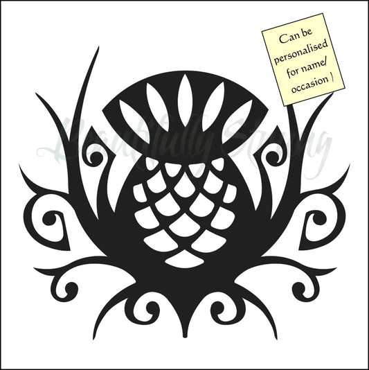 Thistle - Scotland's Symbol of Strength and Pride (Commissioned Drawing in Black & White)